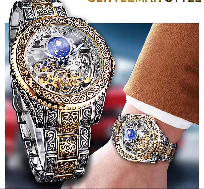 Forsining Skeleton Tourbillon Watch – Luxury Mechanical Timepiece for Men UK