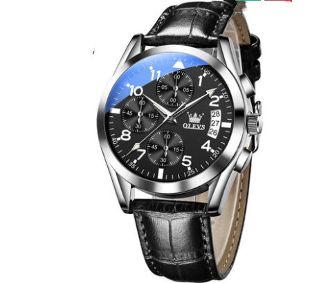 OLEVS Waterproof Quartz Watch – Luminous Luxury Timepiece for Men UK