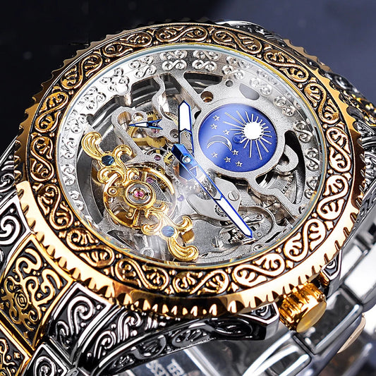 Forsining Skeleton Tourbillon Watch – Luxury Mechanical Timepiece for Men UK